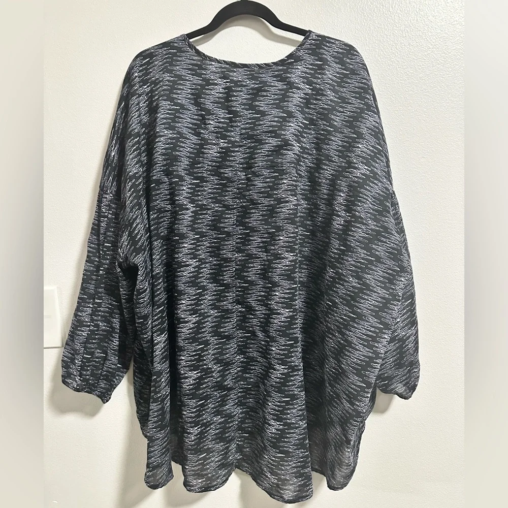 Free People Blooms For You blouse in black